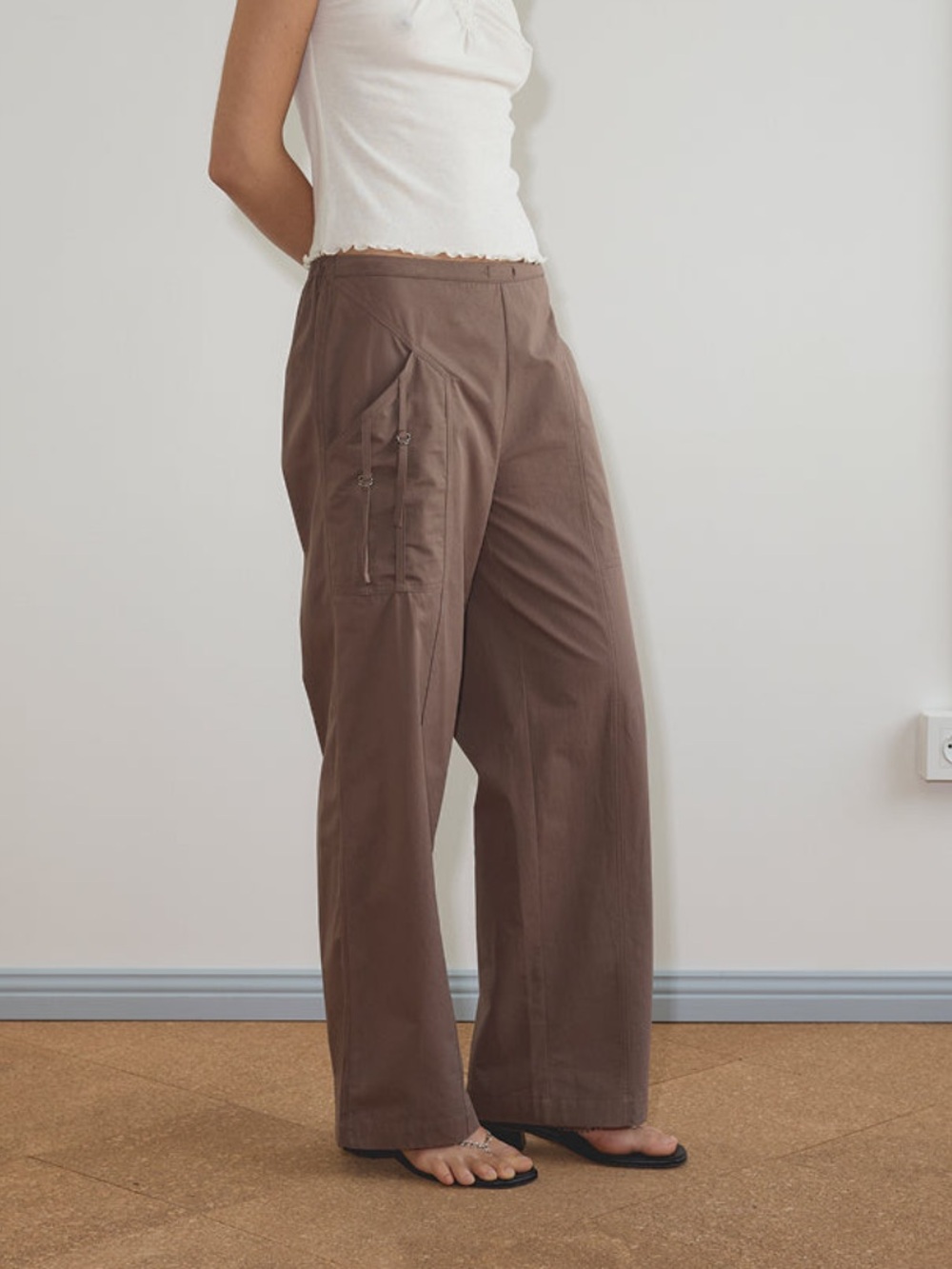 NWT Deiji Studios Adjust Pocket Pant in Sawdust
